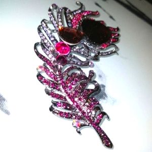 Flower Feather Brooch